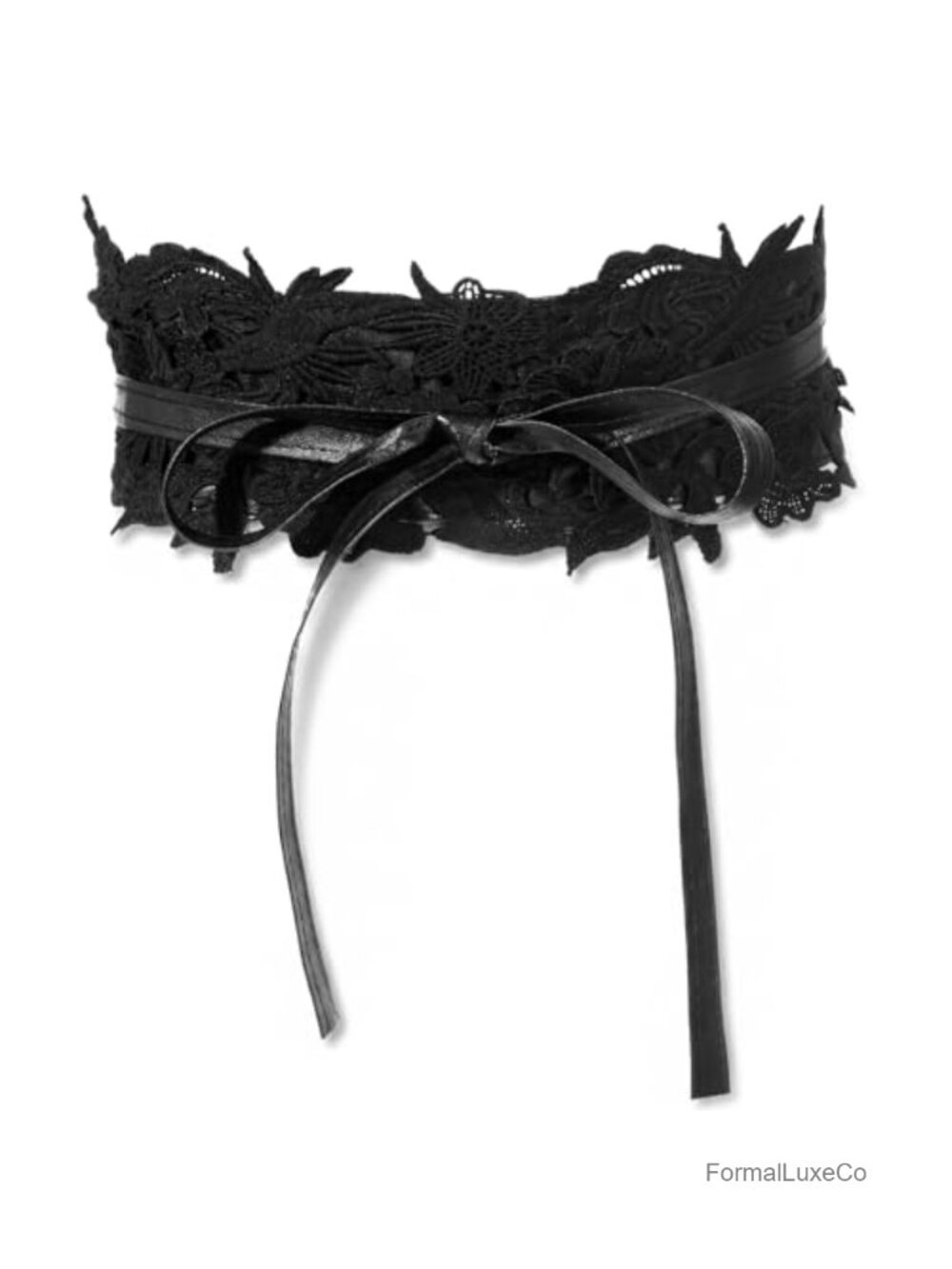Lace Corset Belt Wide Waist Wrap Obi Belt Adjustable Party Dress Accessory